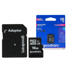 Karta pamięci 16GB micro+adapter CL10 GOODRAM